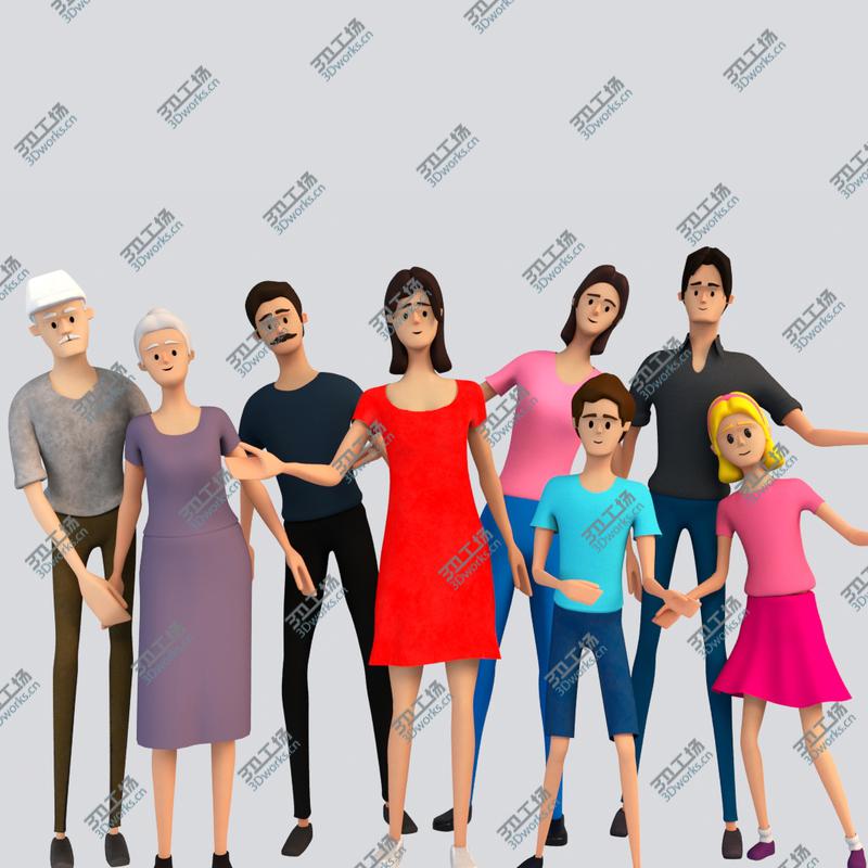 images/goods_img/2021040232/Cartoon Family Rigged 3D/1.jpg